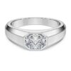 Octagon Band Ring Lab-Grown Diamonds 1.0 Ct Tw, Octagon Shape, 14K White Gold Octagon Band Ring Lab-Grown Diamonds 1.0 Ct Tw, Octagon Shape, 14K White Gold