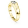Octagon Band Ring Lab-Grown Diamonds 1.0 Ct Tw, Octagon Shape, 14K Yellow Gold Octagon Band Ring Lab-Grown Diamonds 1.0 Ct Tw, Octagon Shape, 14K Yellow Gold