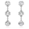 Octagon Drop Earrings Lab-Grown Diamonds 0.6 Ct Tw, Round Shape, Sterling Silver