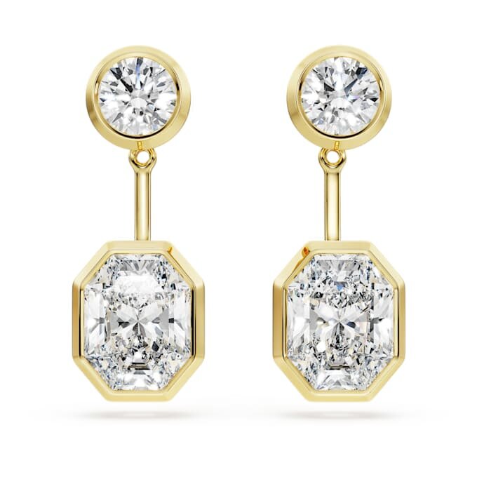 Octagon Earring Jackets Lab-Grown Diamonds 7.70 Ct Tw, Mixed Shapes, 18K Yellow Gold Octagon Earring Jackets Lab-Grown Diamonds 7.70 Ct Tw, Mixed Shapes, 18K Yellow Gold