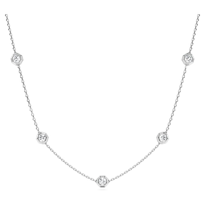 Octagon Necklace Lab-Grown Diamonds 0.7 Ct Tw, Round Shape, Sterling Silver Octagon Necklace Lab-Grown Diamonds 0.7 Ct Tw, Round Shape, Sterling Silver
