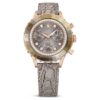 Octea Chrono Watch Swiss Made, Leather Strap, Gray, Rose Gold-Tone Finish Octea Chrono Watch Swiss Made, Leather Strap, Gray, Rose Gold-Tone Finish