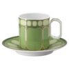 Signum Coffee Cup with Saucer Porcelain, Green Signum Coffee Cup with Saucer Porcelain, Green