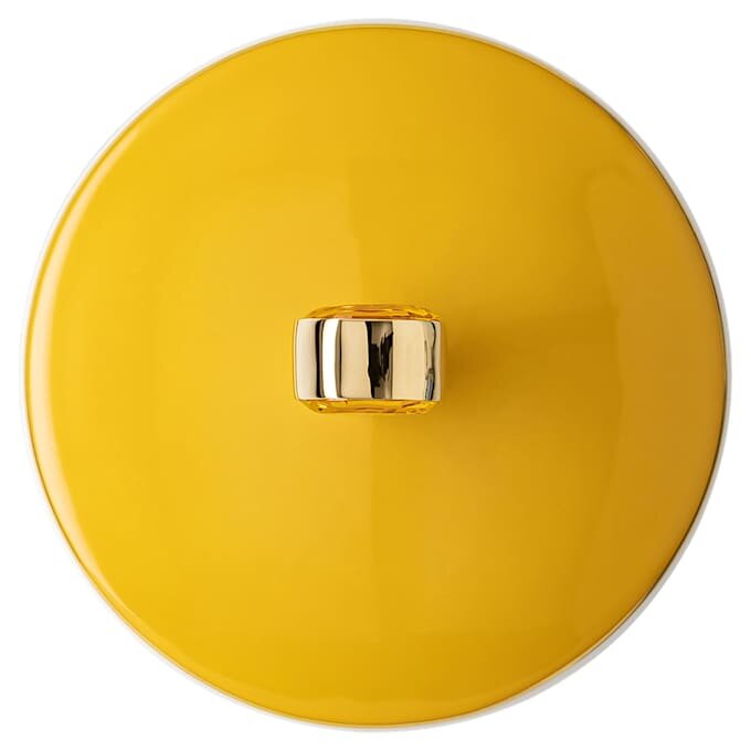 Signum Mug with Lid Porcelain, Yellow Signum Mug with Lid Porcelain, Yellow