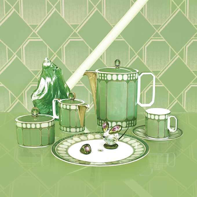 Signum Coffee Pot Porcelain, Green Signum Coffee Pot Porcelain, Green