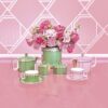 Signum Teacup with Saucer Porcelain, Green Signum Teacup with Saucer Porcelain, Green