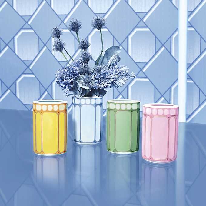 Signum Vase Porcelain, Medium, Blue Signum Vase Porcelain, Medium, Blue