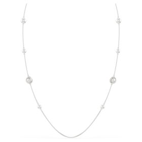 Snake Strandage Crystal Pearl, Mixed Cuts, Year of the Snake, White, Rhodium Plated