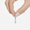 Stilla Attract Hoop Earrings Round Cut, White, Rhodium Plated Stilla Attract Hoop Earrings Round Cut, White, Rhodium Plated