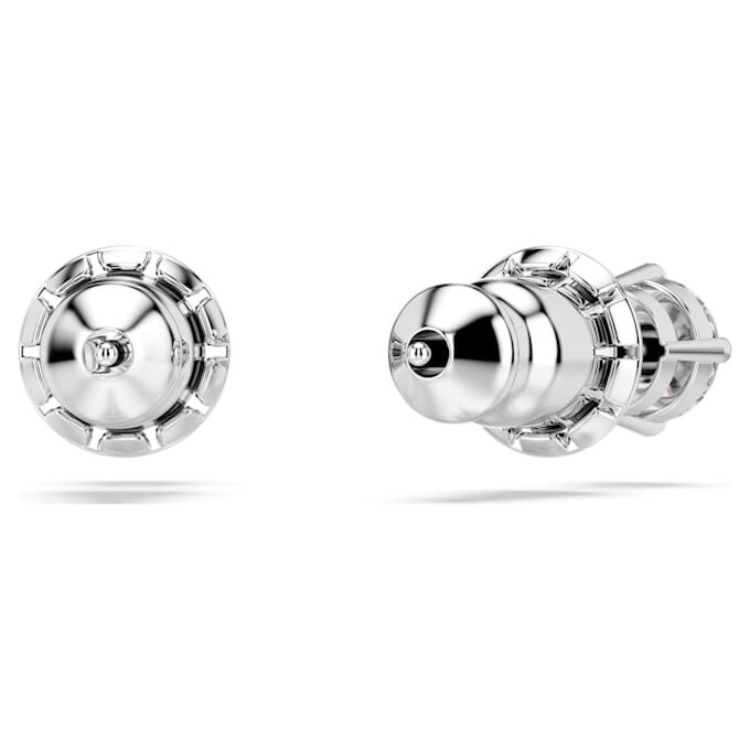 Stilla Attract Stud Earrings Round Cut, White, Rhodium Plated Stilla Attract Stud Earrings Round Cut, White, Rhodium Plated