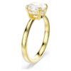 Stilla Cocktail Ring Round Cut, White, Gold-Tone Plated Stilla Cocktail Ring Round Cut, White, Gold-Tone Plated