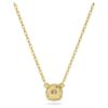 Stilla Pendant Round Cut, White, Gold-Tone Plated Stilla Pendant Round Cut, White, Gold-Tone Plated
