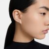 Stilla Stud Earrings Pear Cut, White, Rose Gold-Tone Plated Stilla Stud Earrings Pear Cut, White, Rose Gold-Tone Plated