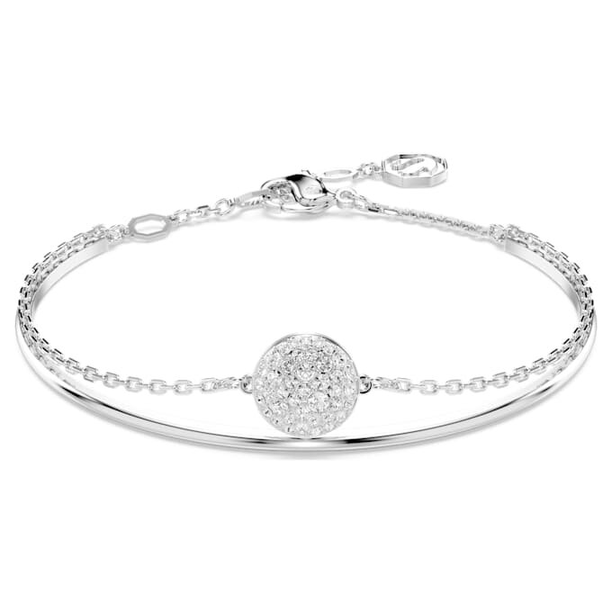 Sublima Bangle White, Rhodium Plated Sublima Bangle White, Rhodium Plated