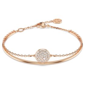 Sublima Bangle White, Rose Gold-Tone Plated