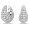Sublima Earrings Large, White, Rhodium Plated Sublima Earrings Large, White, Rhodium Plated