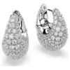 Sublima Earrings Large, White, Rhodium Plated Sublima Earrings Large, White, Rhodium Plated
