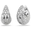 Sublima Earrings Large, White, Rhodium Plated Sublima Earrings Large, White, Rhodium Plated