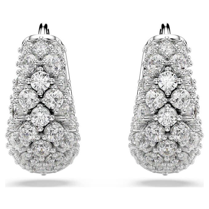 Sublima Earrings White, Rhodium Plated Sublima Earrings White, Rhodium Plated