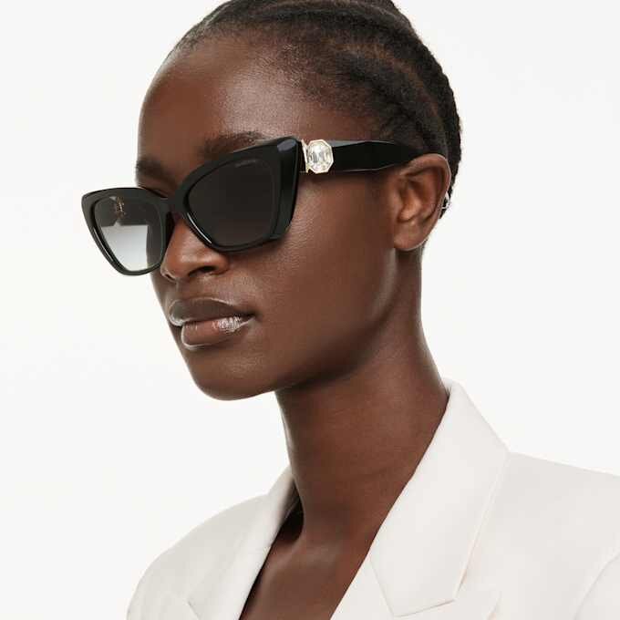 Sunglasses Cat-Eye Shape, Sk6047, Black Sunglasses Cat-Eye Shape, Sk6047, Black