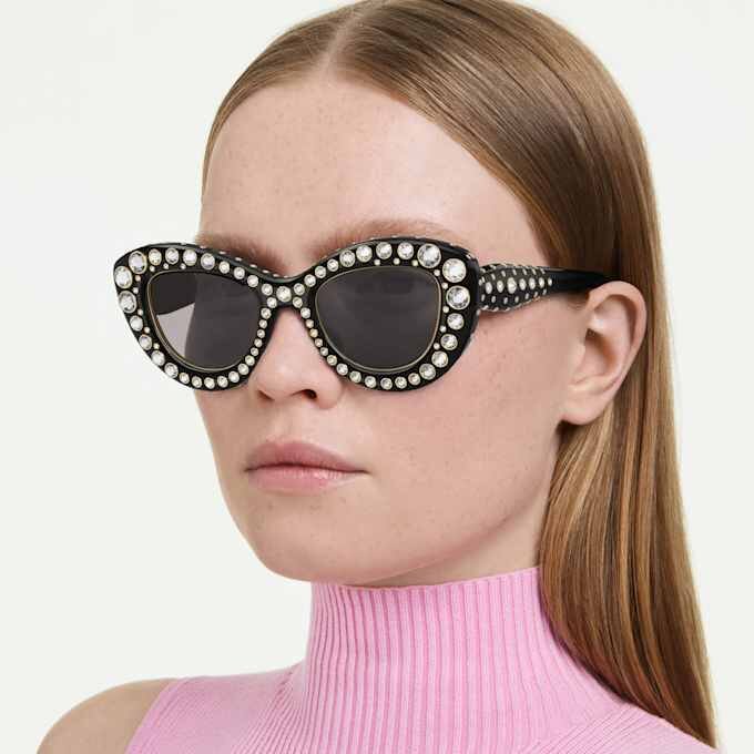 Sunglasses Cat-Eye Shape, Sk6060, Silver Tone Sunglasses Cat-Eye Shape, Sk6060, Silver Tone