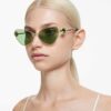 Sunglasses Cat-Eye Shape, Sk7003, Green Sunglasses Cat-Eye Shape, Sk7003, Green