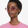 Sunglasses Cat-Eye Shape, Sk7003, Pink Sunglasses Cat-Eye Shape, Sk7003, Pink