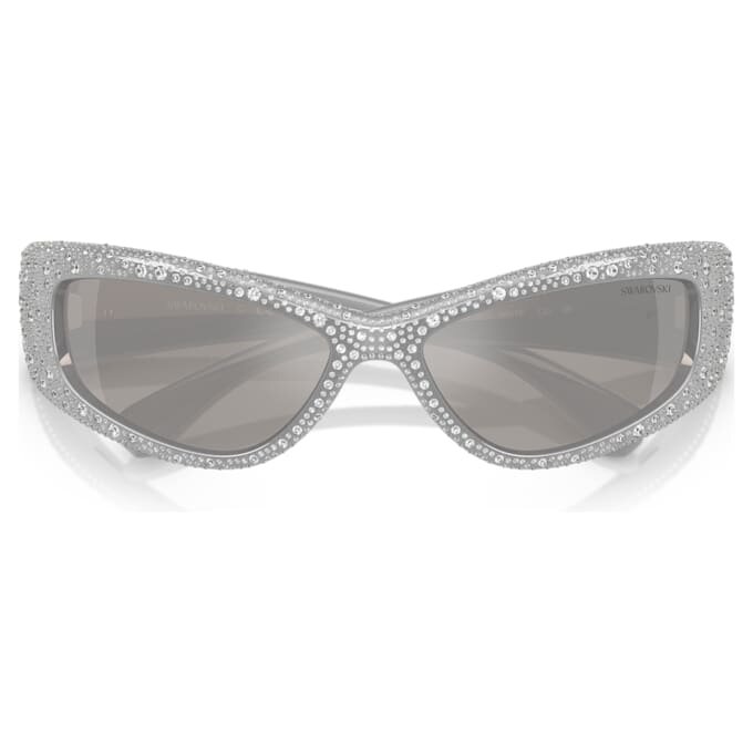 Sunglasses Mask Shape, Sk6027, Silver Tone Sunglasses Mask Shape, Sk6027, Silver Tone