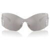 Sunglasses Mask, Swan, Sk7020, Silver Tone Sunglasses Mask, Swan, Sk7020, Silver Tone