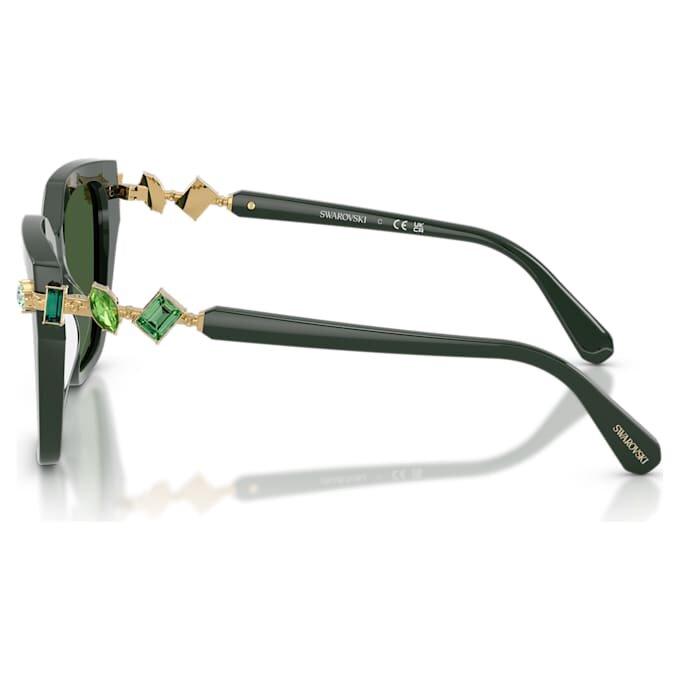 Sunglasses Square Shape, Green Sunglasses Square Shape, Green