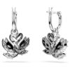 Swan Drop Earrings Swan, Black, Mixed Metal Finish Swan Drop Earrings Swan, Black, Mixed Metal Finish