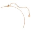 Swan Pendant Mixed Cuts, Swan, White, Rose Gold-Tone Plated