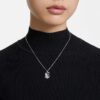 Swan Pendant Swan, Medium, White, Rhodium Plated Swan Pendant Swan, Medium, White, Rhodium Plated