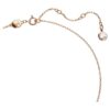 Swan Pendant Swan, Small, White, Rose Gold-Tone Plated Swan Pendant Swan, Small, White, Rose Gold-Tone Plated