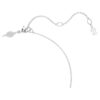 Swan Pendant Swan, White, Rhodium Plated