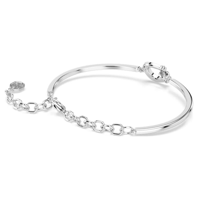 Symbolica Bracelet Pavé, Horse Shoe, White, Rhodium Plated Symbolica Bracelet Pavé, Horse Shoe, White, Rhodium Plated