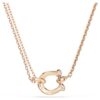 Symbolica Pendant Pavé, Horse Shoe, White, Rose Gold-Tone Plated Symbolica Pendant Pavé, Horse Shoe, White, Rose Gold-Tone Plated