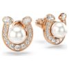 Symbolica Stud Earrings Crystal Pearl, Pavé, Horse Shoe, White, Rose Gold-Tone Plated Symbolica Stud Earrings Crystal Pearl, Pavé, Horse Shoe, White, Rose Gold-Tone Plated