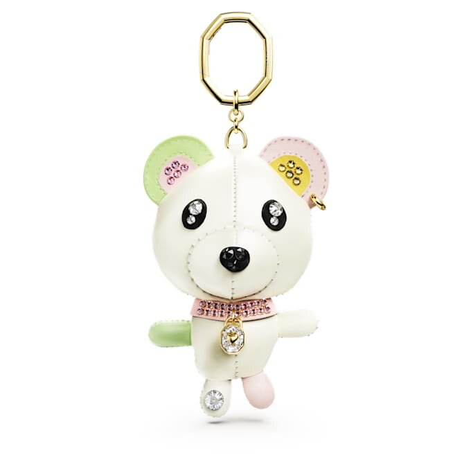 Teddy Bag Charm Bear, Multicolored, Gold-Tone Plated Teddy Bag Charm Bear, Multicolored, Gold-Tone Plated