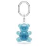 Teddy Key Ring Bear, Blue, Rhodium Plated Teddy Key Ring Bear, Blue, Rhodium Plated