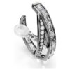 The Vienna Collection Ear Cuff Set (3) Feather, White, Ruthenium Plated The Vienna Collection Ear Cuff Set (3) Feather, White, Ruthenium Plated