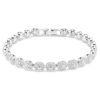 Una Angelic Bracelet Round Cut, Small, White, Rhodium Plated Una Angelic Bracelet Round Cut, Small, White, Rhodium Plated