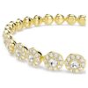 Una Angelic Bracelet Round Cut, White, Gold-Tone Plated