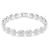 Una Angelic Bracelet Round Cut, White, Rhodium Plated Una Angelic Bracelet Round Cut, White, Rhodium Plated