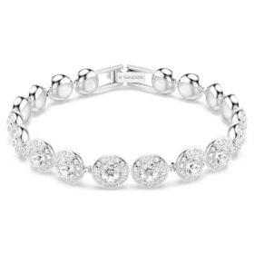 Una Angelic Bracelet Round Cut, White, Rhodium Plated Una Angelic Bracelet Round Cut, White, Rhodium Plated