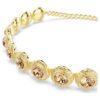 Una Angelic Choker Round Cut, Caramel, Gold-Tone Plated Una Angelic Choker Round Cut, Caramel, Gold-Tone Plated