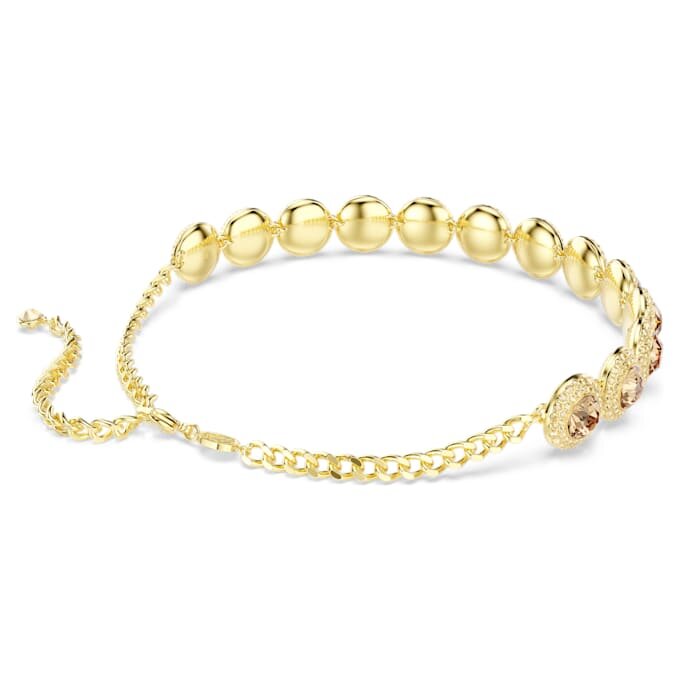 Una Angelic Choker Round Cut, Caramel, Gold-Tone Plated Una Angelic Choker Round Cut, Caramel, Gold-Tone Plated