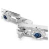 Una Angelic Extender Round Cut, Blue, Rhodium Plated Una Angelic Extender Round Cut, Blue, Rhodium Plated