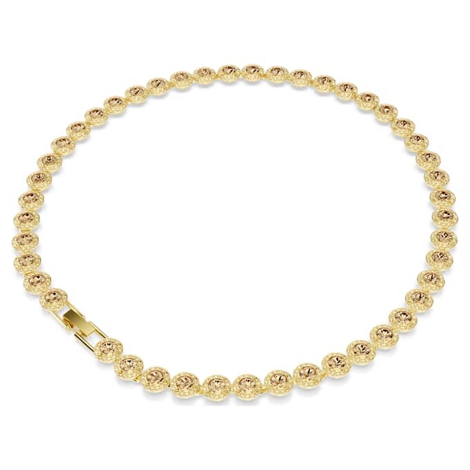Una Angelic Necklace Round Cut, Caramel, Gold-Tone Plated Una Angelic Necklace Round Cut, Caramel, Gold-Tone Plated