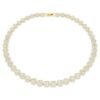 Una Angelic Necklace Round Cut, White, Gold-Tone Plated Una Angelic Necklace Round Cut, White, Gold-Tone Plated